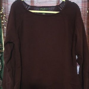 Eddie Bauer Sweater wine xxl